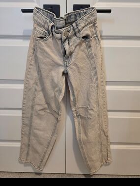 Girls Size 10, Stone Washed Faded Denim jeans